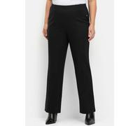Schlupfhose SHEEGO "Große Größen" Gr. 52, Normalgrößen, schwarz Damen Hosen (56965503-52) schwarz