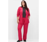 Jerseyhose SHEEGO, Damen, Gr. 56, Normalgrößen, pink (sorbet pink), 60% Viskose, 35% Polyamid, 5% Elasthan, unifarben, Hosen Jerseyhose (20067967-56) sorbet pink