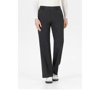 Jerseyhose STEHMANN "Fenja2-780", Damen, Gr. 46, N-Gr, grau (anthrazit), Web, Obermaterial: 68% Viskose, 27% Polyamid, 5% Elasthan, unifarben, straight fit normal, Hosen Jerseyhose, im Straight Fit, m