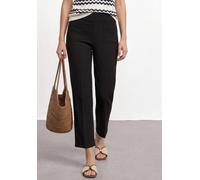 Jerseyhose STREET ONE, Damen, Gr. 38, Länge 28, schwarz, Jersey, 61% Viskose, 32% Polyamid, 7% Elasthan, unifarben, comfort fit lang, Hosen Jerseyhose, High Waist (40978222-38) schwarz