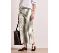 Jerseyhose STREET ONE, Damen, Gr. 46, Länge 26, soft beige, Jersey, 70% Baumwolle, 26% Polyester, 4% Elasthan, gestreift, comfort fit normal, Hosen Jerseyhose, im Streifendesign (17962852-46) soft bei