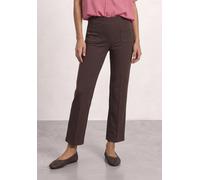 Jerseyhose STREET ONE "Style Amalia", Damen, Gr. 40, Länge 28, ruby vine, Jersey, Obermaterial: 61% Viskose, 32% Polyamid, 7% Elasthan, unifarben, normal lang, Hosen Jerseyhose, mit Gummizug und Stret