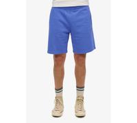 Jerseyhose SUPERDRY "SD-ESSENTIAL LOGO JERSEY SHORT UB", Herren, Gr. M, N-Gr, blau (chambray blau), Jersey, Obermaterial: 80% Baumwolle, 20% Polyester, unifarben, modisch, regular fit knielang, Hosen