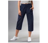 Jerseyhose TRIGEMA "TRIGEMA 3/4 Freizeithose aus Baumwolle" Gr. XXXL, US-Größen, blau (navy) Damen Hosen (97492108-XXXL) navy