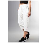 Jerseyhose TRIGEMA "TRIGEMA 3/4 Freizeithose aus Baumwolle" Gr. M, US-Größen, weiß Damen Hosen (31461926-M) weiß
