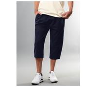 Jerseyhose TRIGEMA "TRIGEMA 3/4 Freizeithose aus Baumwolle", Herren, Gr. L, US-Größen, blau (navy), 100% Baumwolle, Basic, Hosen Jerseyhose (415262-L) navy
