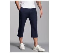 Jerseyhose TRIGEMA "TRIGEMA 3/4 Freizeithose", Herren, Gr. 3XL, Normalgrößen, blau (navy), Single Jersey, 100% Baumwolle, Basic, Hosen Jerseyhose (440874-XXXL) navy