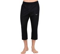 Jerseyhose TRIGEMA "TRIGEMA 3/4 Freizeithose", Herren, Gr. 5XL, US-Größen, schwarz, 100% Baumwolle, Basic, Hosen Jerseyhose (440828-5XL) schwarz
