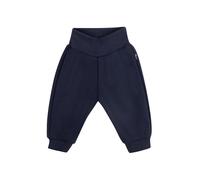 Jerseyhose TRIGEMA "TRIGEMA Bequeme Jogginghose mit Bündchen", Jungen, Gr. 80, Normalgrößen, blau (navy), 50% Baumwolle, 50% Polyester, Hosen Jerseyhose (63317157-80) navy