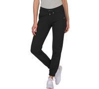 Jerseyhose TRIGEMA "TRIGEMA Bequeme Jogginghose mit großen Taschen", Damen, Gr. XL, US-Größen, schwarz, 55% Polyester, 45% Baumwolle, Hosen Jerseyhose (42397833-XL) schwarz