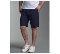 Jerseyhose TRIGEMA "TRIGEMA Bermuda aus Single-Jersey", Herren, Gr. 4XL, Normalgrößen, blau (navy), Single Jersey, 100% Baumwolle, Hosen Jerseyhose (440549-4XL) navy