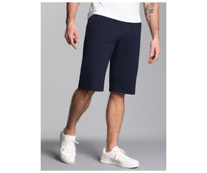 Jerseyhose TRIGEMA "TRIGEMA Bermuda aus Single-Jersey", Herren, Gr. XXL, Normalgrößen, blau (navy), Single Jersey, 100% Baumwolle, Hosen Jerseyhose (440549-XXL) navy