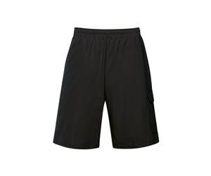 Jerseyhose TRIGEMA "TRIGEMA Cargo-Bermuda aus 100% Baumwolle", Damen, Gr. 4XL, Normalgrößen, schwarz, Web, 100% Baumwolle, Hosen Jerseyhose (394868-4XL) schwarz