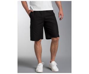 Jerseyhose TRIGEMA "TRIGEMA Cargo-Bermuda aus 100% Baumwolle", Herren, Gr. 3XL, Normalgrößen, schwarz, Web, 100% Baumwolle, Hosen Jerseyhose (15045606-XXXL) schwarz