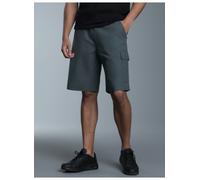 Jerseyhose TRIGEMA "TRIGEMA Cargo-Bermuda aus 100% Baumwolle", Herren, Gr. XXL, Normalgrößen, grau (anthrazit), Web, 100% Baumwolle, Hosen Jerseyhose (76996413-XXL) anthrazit