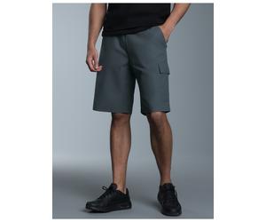 Jerseyhose TRIGEMA "TRIGEMA Cargo-Bermuda aus 100% Baumwolle", Herren, Gr. XXL, Normalgrößen, grau (anthrazit), Web, 100% Baumwolle, Hosen Jerseyhose (76996413-XXL) anthrazit