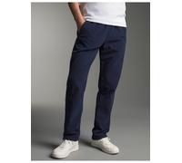 Jerseyhose TRIGEMA "TRIGEMA Fleece Freizeithose", Herren, Gr. L, Normalgrößen, blau (navy), Fleece, 100% Polyester, Hosen Jerseyhose (397926-L) navy