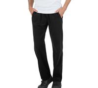 Jerseyhose TRIGEMA "TRIGEMA Fleece Freizeithose", Herren, Gr. S, US-Größen, schwarz, 100% Polyester, casual, Hosen (397938-S) schwarz
