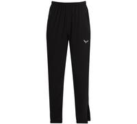 Jerseyhose TRIGEMA "TRIGEMA Freizeithose mit Bein-Reißverschluss", Damen, Gr. 3XL, Normalgrößen, schwarz, Web, 74% Nylon, 26% Elastan, Basic, Hosen Jerseyhose (54923008-XXXL) schwarz