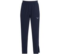 Jerseyhose TRIGEMA "TRIGEMA Freizeithose mit Bein-Reißverschluss", Damen, Gr. XXL, US-Größen, blau (navy), 74% Nylon, 26% Elasthan, Basic, Hosen Jerseyhose (79420242-XXL) navy