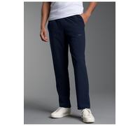 Jerseyhose TRIGEMA "TRIGEMA Freizeithose mit elastischer Kordel", Herren, Gr. M, Normalgrößen, blau (navy), Web, 74% Nylon, 26% Elastan, Hosen Jerseyhose (41847048-M) navy