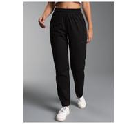 TRIGEMA Damen Hose DELUXE Baumwolle,Schwarz,L