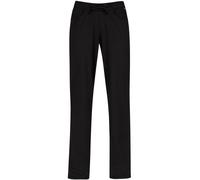 Jerseyhose TRIGEMA "TRIGEMA Hüfthose DELUXE Baumwolle", Damen, Gr. XXL, US-Größen, schwarz, Single Jersey, 100% Baumwolle, Basic, Hosen Jerseyhose (54578547-XXL) schwarz