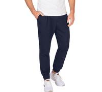 Jerseyhose TRIGEMA "TRIGEMA Jogginghose mit aufgesetzten Taschen", Damen, Gr. M, US-Größen, blau (navy), Sweatware, 55% Polyester, 45% Baumwolle, Hosen Jerseyhose (41810151-M) navy