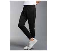 Jerseyhose TRIGEMA "TRIGEMA Jogginghose mit Bündchen", Herren, Gr. XXL, US-Größen, schwarz, 70% Baumwolle, 30% Polyester, Hosen Jerseyhose (16253020-XXL) schwarz
