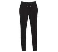 Jerseyhose TRIGEMA "TRIGEMA Nicki Hose", Damen, Gr. XXL, US-Größen, schwarz, 80% Baumwolle, 20% Polyester, Hosen Jerseyhose (84762015-XXL) schwarz