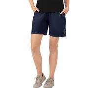 Jerseyhose TRIGEMA "TRIGEMA Sport-Shorts mit Innenslip aus Netz", Damen, Gr. XXL, US-Größen, blau (navy), 74% Nylon, 26% Elasthan, Hosen Jerseyhose (69850135-XXL) navy