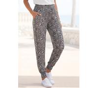 Jerseyhose VIVANCE Gr. 42, N-Gr, schwarz-weiß (schwarz, weiß bedruckt) Damen Hosen (60823704-42) schwarz, weiß bedruckt