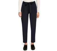 Jerseyhose ZERO "Damen mit Bindegürtel 28 Inch", Damen, Gr. 36, Normalgrößen, hydrangea, Crêpe, Obermaterial: 50% Polyester, 45% Polyester, 5% Elasthan, unifarben, figurbetont lang, Hosen Jerseyhose, 