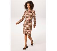 Jerseykleid ANISTON CASUAL, Damen, Gr. 40, N-Gr, hellgrün, hellblau, rosa, schwarz, braun, orange, Single Jersey, Obermaterial: 95% Viskose, 5% Elasthan, bedruckt, gemustert, figurumspielend knieumspi