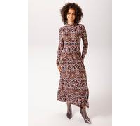 Jerseykleid ANISTON CASUAL, Damen, Gr. 46, N-Gr, bunt (nachtlbau, malve, hellgrau, braun, wollweiß, ocker), Single Jersey, Obermaterial: 95% Viskose, 5% Elasthan, bedruckt, gemustert, figurumspielend