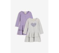 Jerseykleid aus reiner Bio-Baumwolle (2er Pack) 122