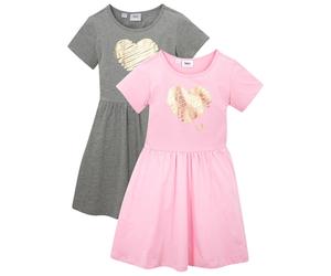 Jerseykleid aus reiner Bio-Baumwolle (2er Pack) 164/170