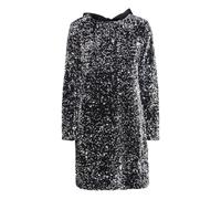 Jerseykleid B.YOUNG "Jerseykleid BYPAILLET", Damen, Gr. M, N-Gr, silber (silber sequin mix), Obermaterial: 100% Polyester PES., Kleider Jerseykleid (44835646-M) silber sequin mix