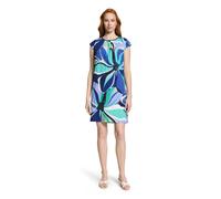 Jerseykleid BETTY BARCLAY "Damen kurzarm", Damen, Gr. 36, Normalgrößen, blau, grün, Obermaterial: 95% Polyester, 5% Elasthan, figurumspielend kurz, Rundhals, Kleider Jerseykleid (88138718-36) blau, gr