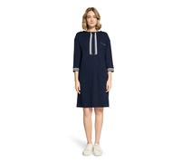 Jerseykleid BETTY BARCLAY "Damen mit 3/4 Arm", Damen, Gr. 44, Normalgrößen, dunkelblau, Sweatware, Obermaterial: 70% Viskose, 25% Polyester, 5% Elasthan, relaxed fit kurz, Rundhals, Kleider Jerseyklei