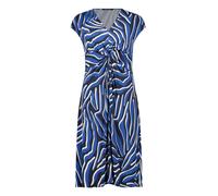 Jerseykleid BETTY BARCLAY "Damen mit Raffung", Damen, Gr. 42, Normalgrößen, blau, blau, Obermaterial: 95% Viskose, 5% Elasthan, körpernah kurz, V-Ausschnitt, Kleider Jerseykleid (60025047-42) blau, bl