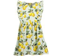 Jerseykleid BLUE SEVEN "Blue Seven Mädchen Kleid mit Zitronen Druck", Mädchen, Gr. 128, 6041, hl türkis, 95% Baumwolle, 5% Elasthan, normal, Rundhals, Kleider Jerseykleid (90994615-128) 6041, hl türki
