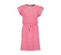 Jerseykleid BLUE SEVEN "Blue Seven Mädchen Sommerkleid kurzarm mit Bindeband", Mädchen, Gr. 176, 4100, azalee, 100% Baumwolle, normal, Rundhals, Kleider Jerseykleid (58734900-176) 4100, azalee