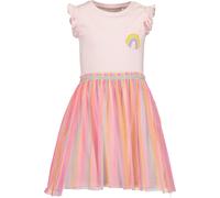 Jerseykleid BLUE SEVEN "Blue Seven Mädchen Tüllkleid mit Regenbogen", Mädchen, Gr. 104, 4020, rosa, 100% Baumwolle, normal, Rundhals, Kleider Jerseykleid (54287934-104) 4020, rosa