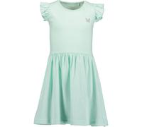 Jerseykleid BLUE SEVEN, Mädchen, Gr. 104, N-Gr, hl türkis, Jersey, Obermaterial: 100% Baumwolle, bedruckt, unifarben, Basic knieumspielend, Rundhals, Flügelärmel, Kleider Jerseykleid (95288631-104) hl