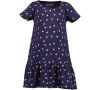 Jerseykleid BLUE SEVEN, Mädchen, Gr. 128, N-Gr, lila (ultramarin), Jersey, Obermaterial: 100% Baumwolle, bedruckt, A-Linie knieumspielend, Rundhals, Kleider Jerseykleid (51936502-128) ultramarin