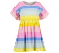 Jerseykleid BLUE SEVEN "Mädchen Kleid mit Regenbogen", Mädchen, Gr. 128, bunt (0001, weiß), 100% Baumwolle, normal, Rundhals, Kleider Jerseykleid (57805903-128) 0001, weiß