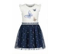 Jerseykleid BLUE SEVEN "Blue Seven Mädchen Tüllkleid", Mädchen, Gr. 104, 5390, ocean, 95% Baumwolle, 5% Elasthan, normal, Rundhals, Kleider Jerseykleid (66493851-104) 5390, ocean