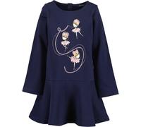 Jerseykleid BLUE SEVEN "Sweatkleid", Mädchen, Gr. 122, blau (5900, nachtblau), 100% Baumwolle, normal, Rundhals, Kleider Jerseykleid (16011537-122) 5900, nachtblau