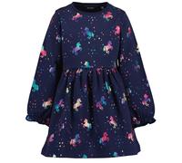 Jerseykleid BLUE SEVEN "Sweatkleid", Mädchen, Gr. 122, bunt (5900, nachtblau), 95% Baumwolle, 5% Elasthan, normal, Rundhals, Kleider Jerseykleid (98951625-122) 5900, nachtblau